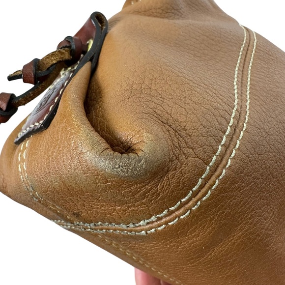 Dooney & Bourke - Tan Leather Mini East West Slouch Shoulder Bag - Picture 13 of 16
